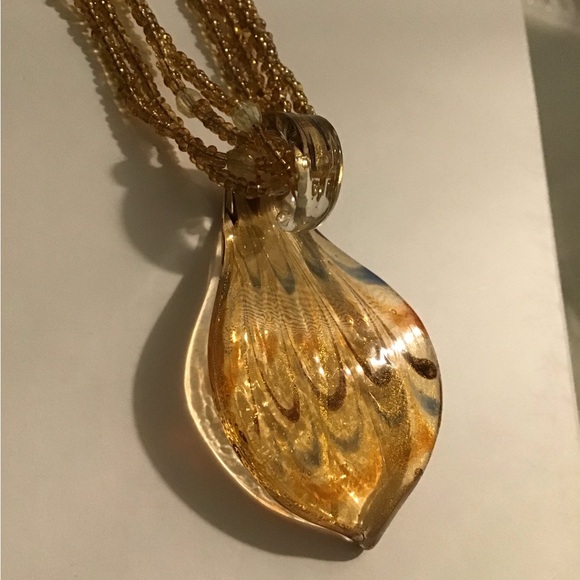 MURANO GLASS PENDANT NECKLACE - Picture 3 of 8